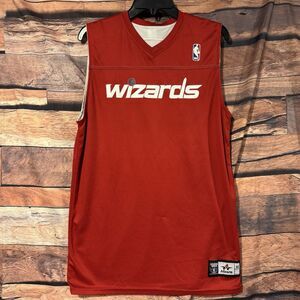 Washington Wizards NBA Medium Alleson Athletic Reversible Jersey Red White